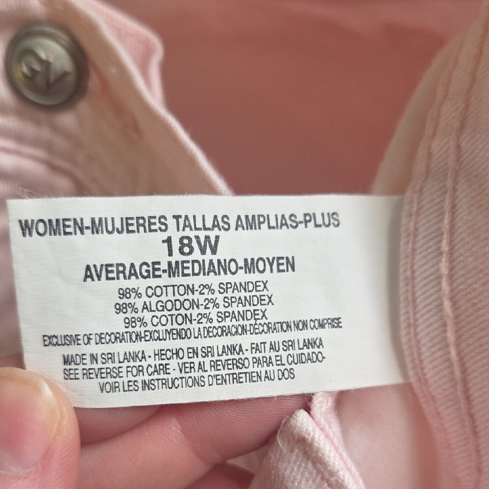Gloria Vanderbilt Soft Pink Skinny Jeans - Picture 4 of 4